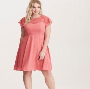 Torrid Coral Midi Dress
